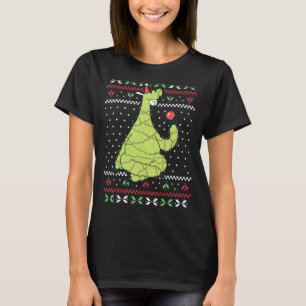 Camiseta Papais noeis das Luzes de Natal Llama Suor de Nata