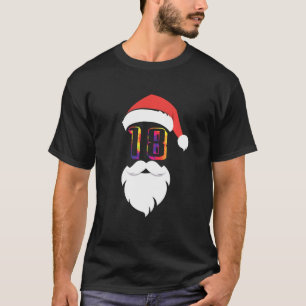 Camiseta Papais noeis De 18 Anos Tie Dye 18th Birthday Chri