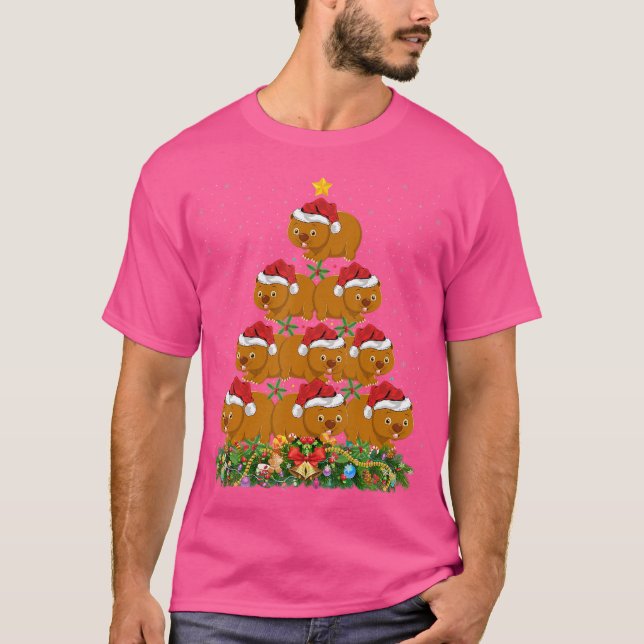 Camiseta Papais noeis de Amante de os animais Engraçado Wom (Frente)