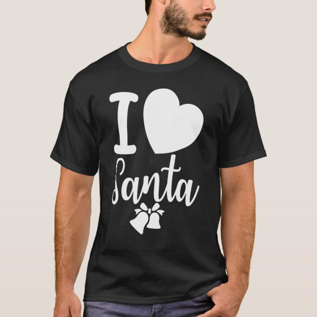 Camiseta Papais noeis De Amor Dias De Natal Dizendo Slogan  (Frente)