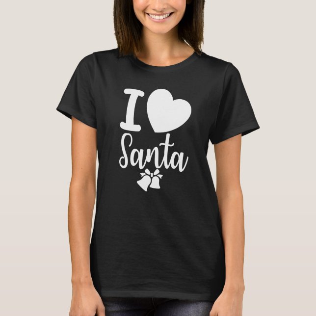 Camiseta Papais noeis De Amor Dias De Natal Dizendo Slogan  (Frente)