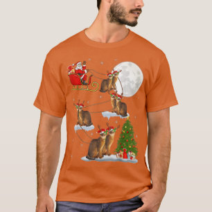 Camiseta Papais noeis De Árvore De Iluminação Xmas Que Anda