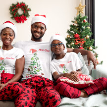 Papais noeis de Árvore de Natal de Nome da Família