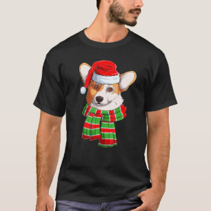 Camiseta Papais noeis de Árvore de Natal Luzes Xmas Scarf C