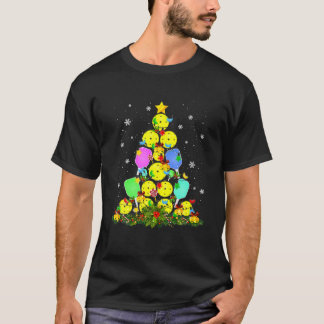 Camiseta Papais noeis de Árvore de Natal Picleball X-Mas L