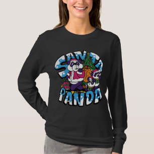 Camiseta Papais noeis de Árvore do Natal Menino de Panda