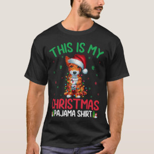 Camiseta Papais noeis de Árvore do Xmas Brinquedo Raposa Te