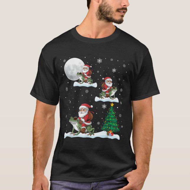 Camiseta Papais noeis De Árvores De Iluminação Xmas Que And (Frente)