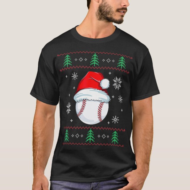 Camiseta Papais noeis de Baile Infantis de Natal Feio Paja (Frente)
