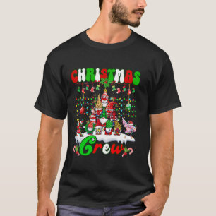 Camiseta Papais noeis de Bater de Tripulação de Natal Flami