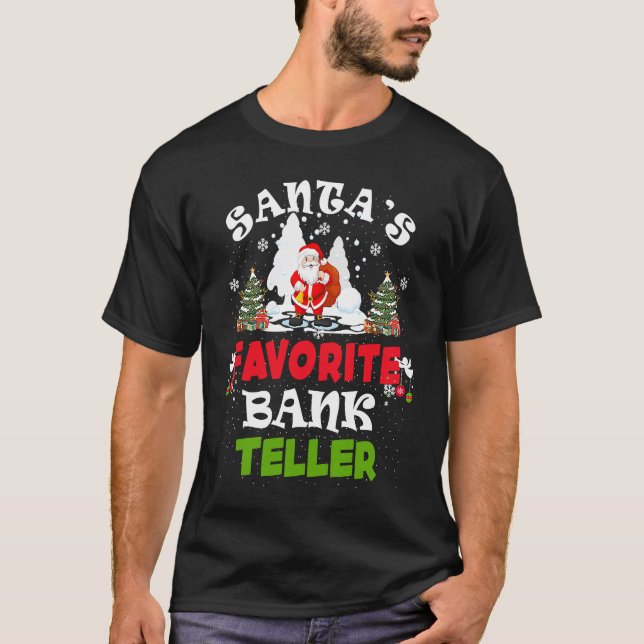 Camiseta Papais noeis de Bench Plate de Natal favorito (Frente)