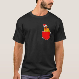Camiseta Papais noeis De Bolso De Natal Sun Conure Para Ave