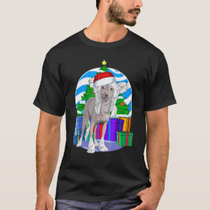 Camiseta Papais noeis de Cães Deitados Chineses Decoração d