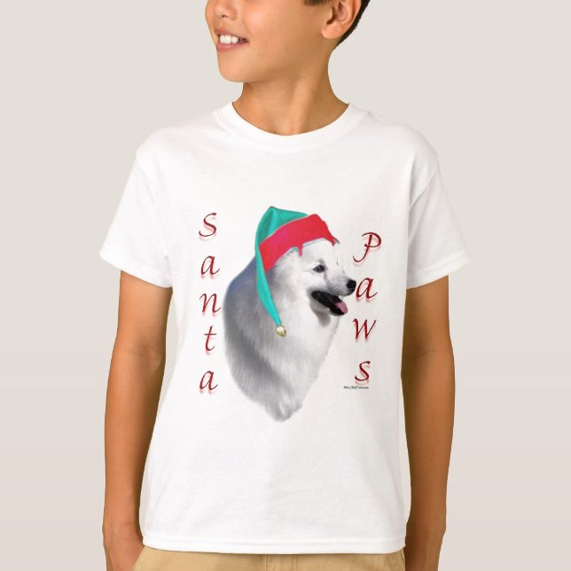 Camiseta Papais noeis de cães esquimó americanos (Frente)
