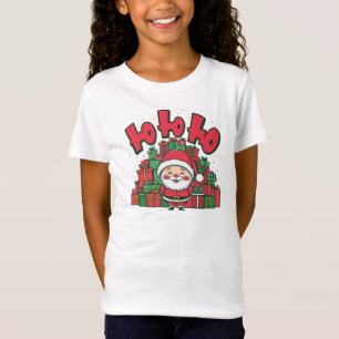 Camiseta Papais noeis de Cartoon Jolly Natal-67748
