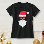Camiseta Papais noeis de Casamento de Natal Engraçado Noiva<br><div class="desc">Diga a todos quem é o favorito dos Papais noeis. A camisa apresenta um Chapéu de Papai Noel, bigode, barba e texto que diz "Papais noeis Favoritos" Bride - ou você pode preencher o vazio. . . . Porta-voz, Groom, Enfermeira, Tio, Pai, Tia, Mãe, Engenheiro, Cachorro, etc. Personalize o texto...</div>