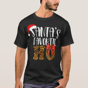 Camiseta Papais noeis De Chita Bonita Favoritos Como Menina