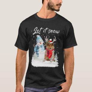 Camiseta Papais noeis de Collie Cachorros Cachorro de Natal