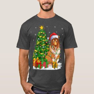 Camiseta Papais noeis de Correspondência Familiar da Árvore