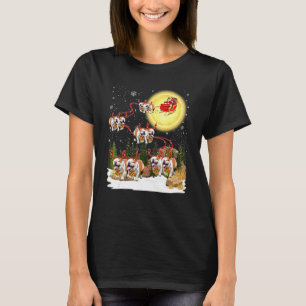 Camiseta Papais noeis de decoração de natal em inglês Bulld