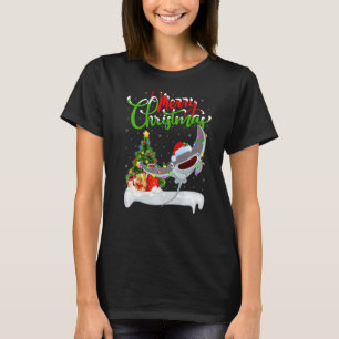 Camiseta Papais noeis de decoração de natal Stingray Chri