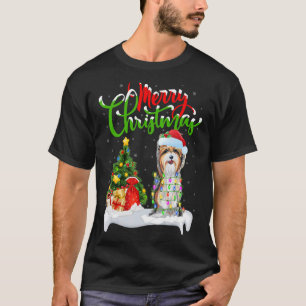 Camiseta Papais noeis de decoração de Natal Yorkshire Terri