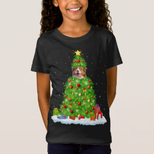 Camiseta Papais noeis de Decoração de Xmas - Cão Pastor Aus