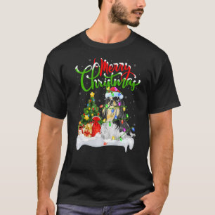 Camiseta Papais noeis de Decoração Xmas Shih Tzu Dog Natal