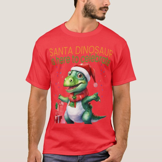 Camiseta Papais noeis de dinossauro (Frente)