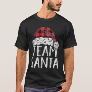 Camiseta Papais noeis de Equipe Figurino de Natal Família d