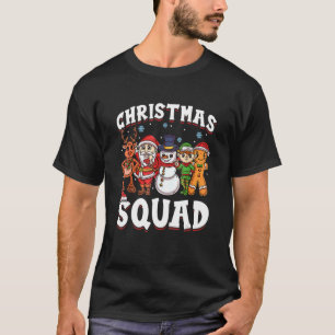 Camiseta Papais noeis de esquadra de Natal Elf Reindeer Mãe