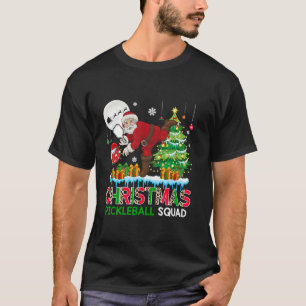 Camiseta Papais noeis De Esquadrão De Batebol De Natal A Jo