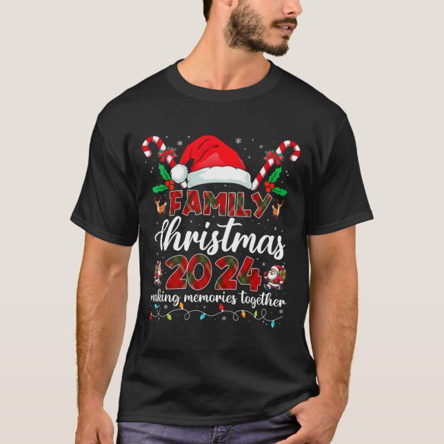 Camiseta Papais noeis De Esquadrão De Combinação De Natal D (Frente)