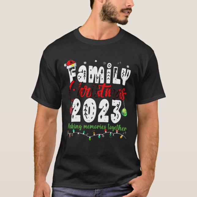 Camiseta Papais noeis De Esquadrão De Combinação De Natal D (Frente)