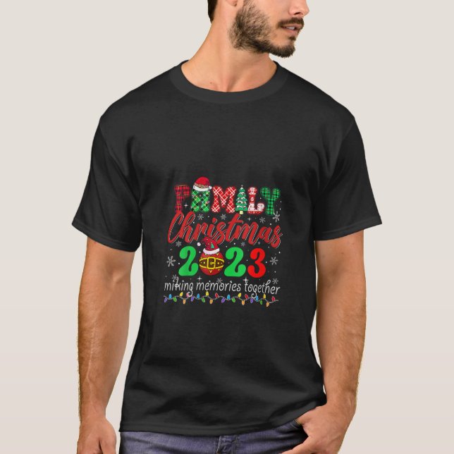 Camiseta Papais noeis De Esquadrão De Combinação De Natal D (Frente)