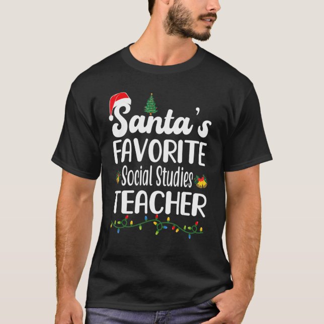 Camiseta Papais noeis de Estudos Sociais Favoritos (Frente)