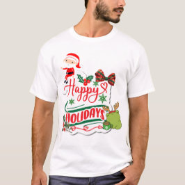 Camiseta Papais noeis de Férias Felizes e Kero