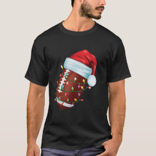 Camiseta Papais noeis De Futebol Americano De Natal Homens
