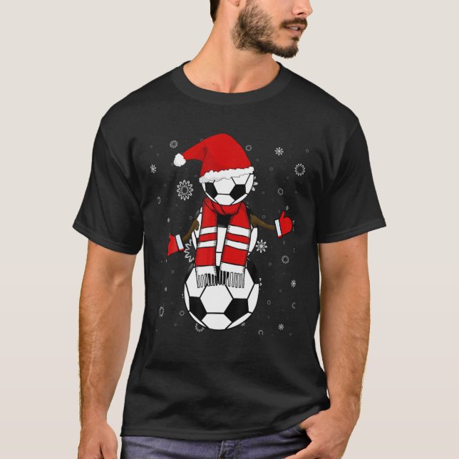CAMISETA PAPAIS NOEIS DE FUTEBOL DE CHRISMAS FUNNY GIFT SNO (Frente)