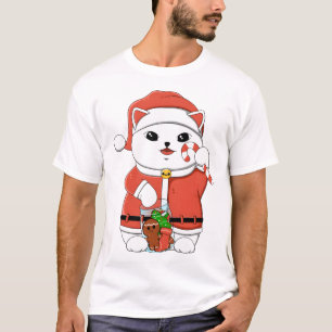 Camiseta Papais noeis de Gato Sortudo