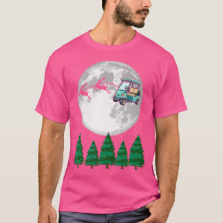 Camiseta Papais noeis de Golf Carrinho de Natal Sleigh Engr