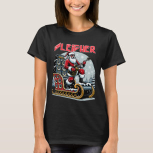Camiseta Papais noeis de granizo mais leves Rock de Natal d