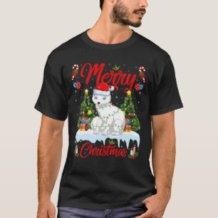 Camiseta Papais noeis De Iluminação Árctica Da Fox Lover