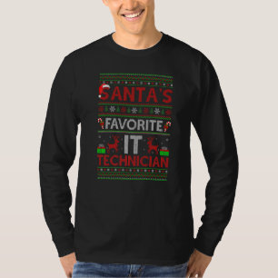 Camiseta Papais noeis De Iluminação Do Xmas Favoritos De Ti