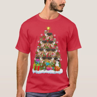 Camiseta Papais noeis de Iluminação Engraçados do Xmas Shet