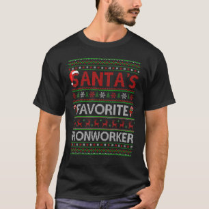 Camiseta Papais noeis De Iluminação Feia Do Xmas Favoritos