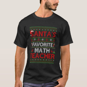 Camiseta Papais noeis De Iluminação Feia Do Xmas Professore