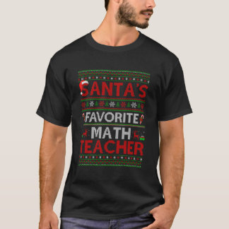 Camiseta Papais noeis De Iluminação Feia Do Xmas Professore