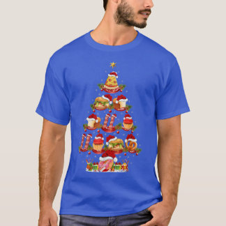 Camiseta Papais noeis de iluminação rápida do Lover Xmas de