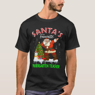 Camiseta Papais noeis De Jardim De Infância Favorito Árvo
